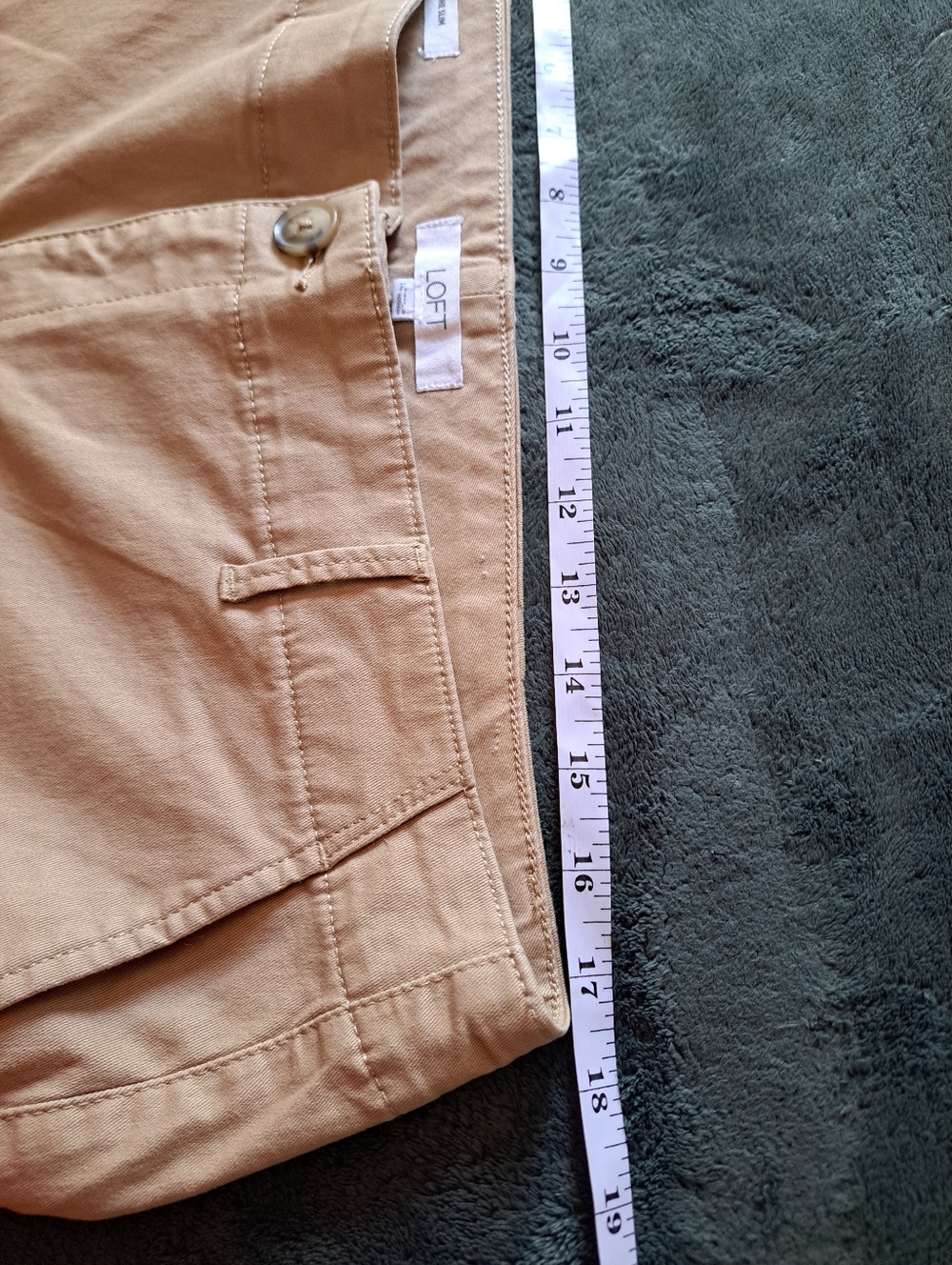 LOFT Light Tan Chino Pants - Picture 5 of 8